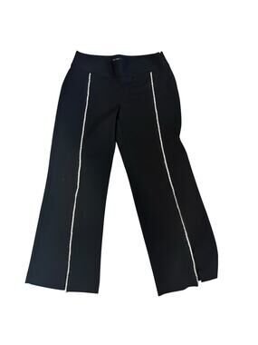 Wide Leg Split Leg Pants Rhinestone Boho Whimsy Goth Formal Size 14P INC Macy's